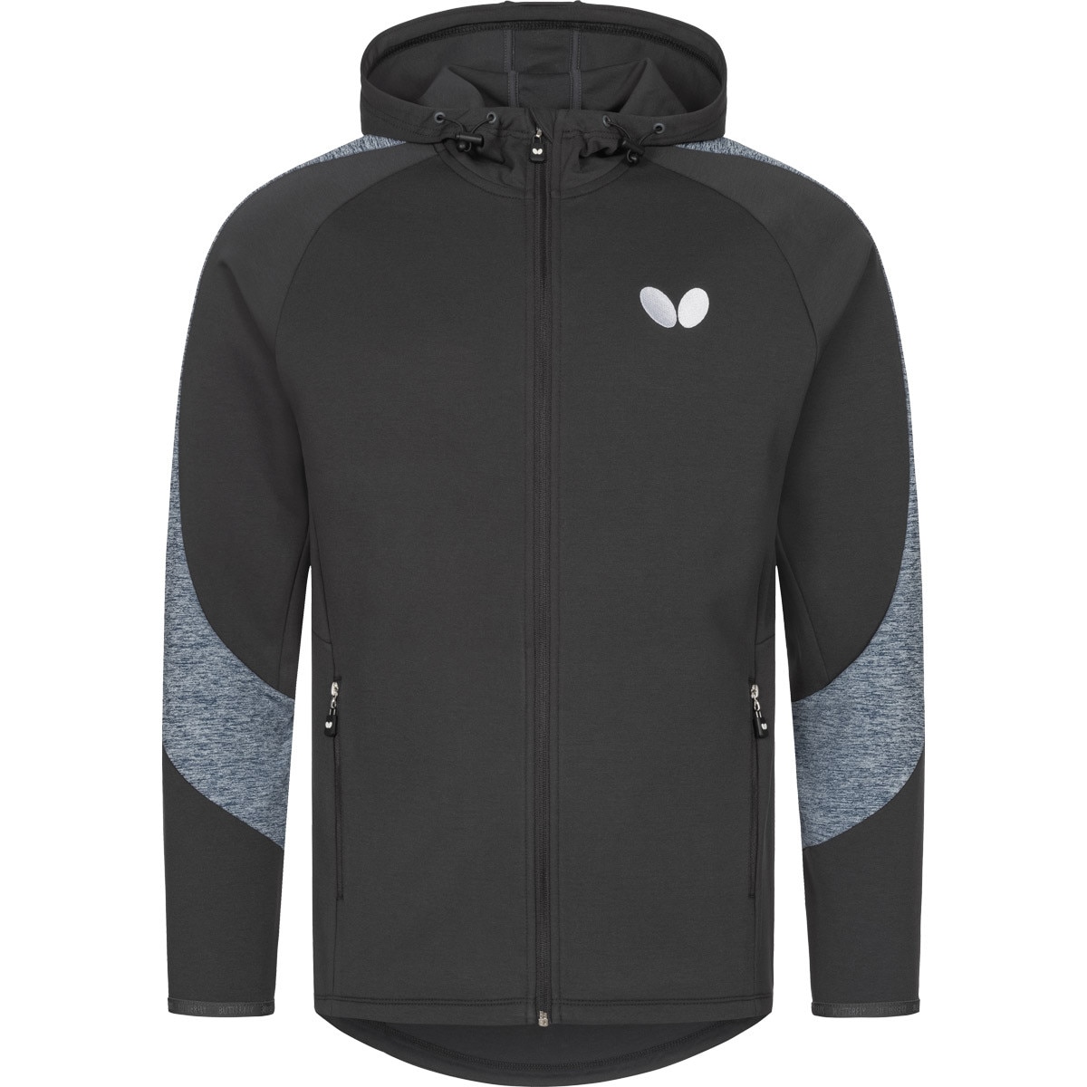 Butterfly Izumo Tracksuit: Front View of Blue Track Jacket
